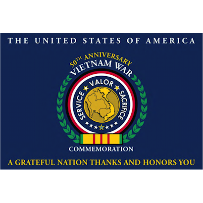 Vietnam 50th Anniversary Commemoration Logo